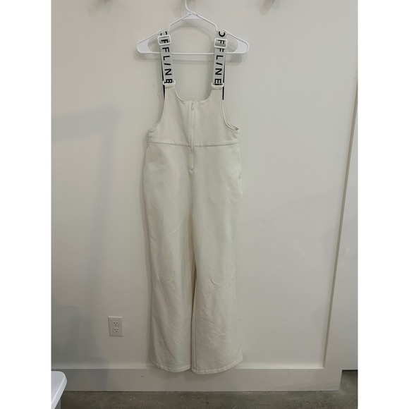 OFFLINE by Aerie Pants - OFFLINE by Aerie Chillside Collection White Bib Overalls Snow Pants Womens Med
